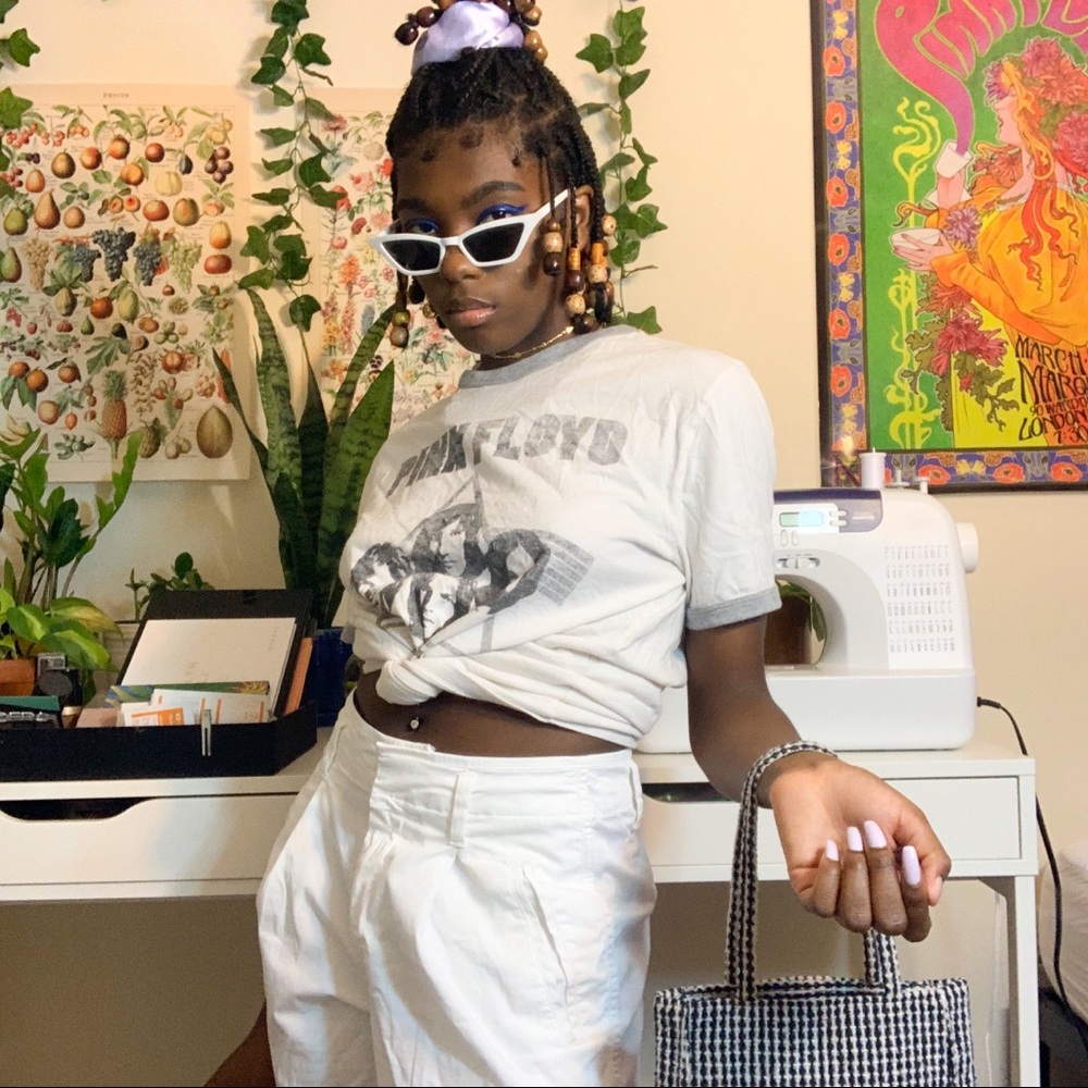 Pink Floyd White & Grey Band Tee